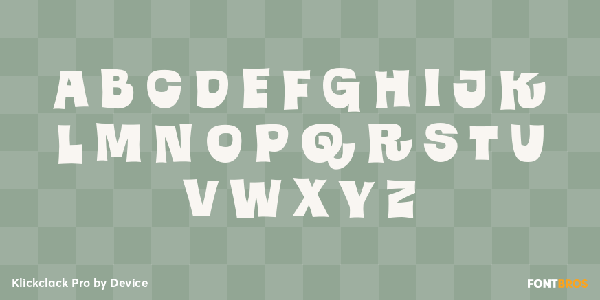 Klickclack Pro Font Poster #2
