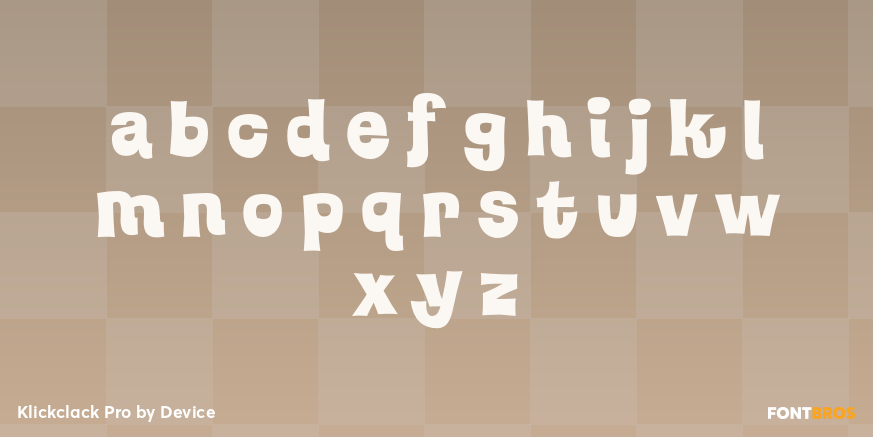 Klickclack Pro Font Poster #3