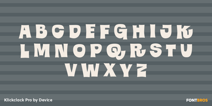 Klickclack Pro Font Poster #1
