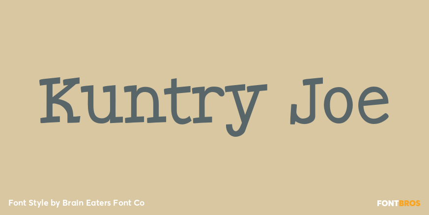 Kuntry Joe Font Poster #1