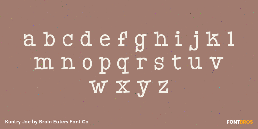 Kuntry Joe Font Poster #3