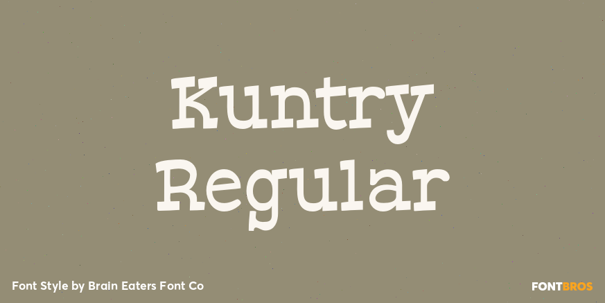 Kuntry Regular Font Poster #1