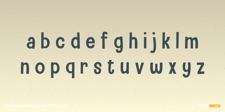 Camping Holiday Font Poster #3