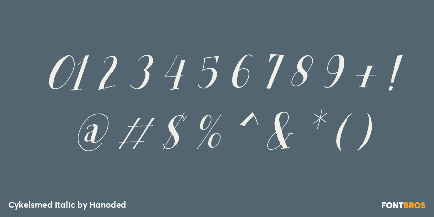 Cykelsmed Italic Font Poster #4