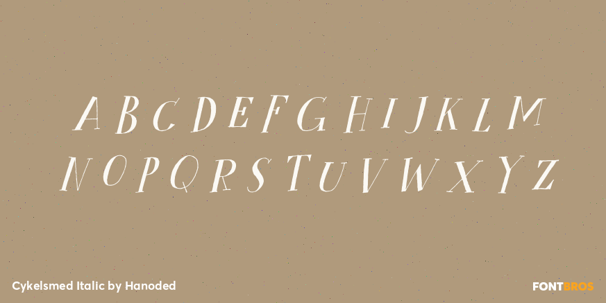 Cykelsmed Italic Font Poster #2