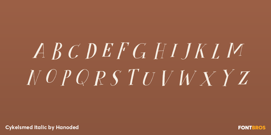 Cykelsmed Italic Font Poster #2