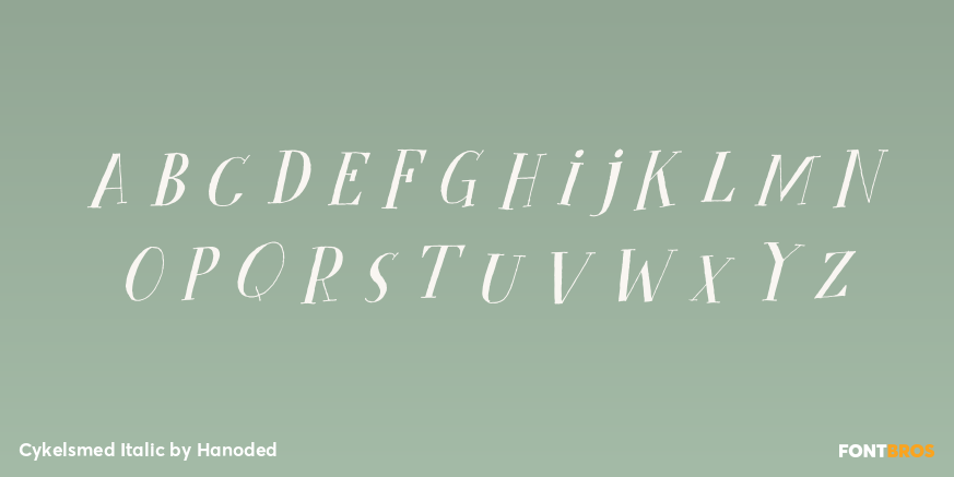Cykelsmed Italic Font Poster #3