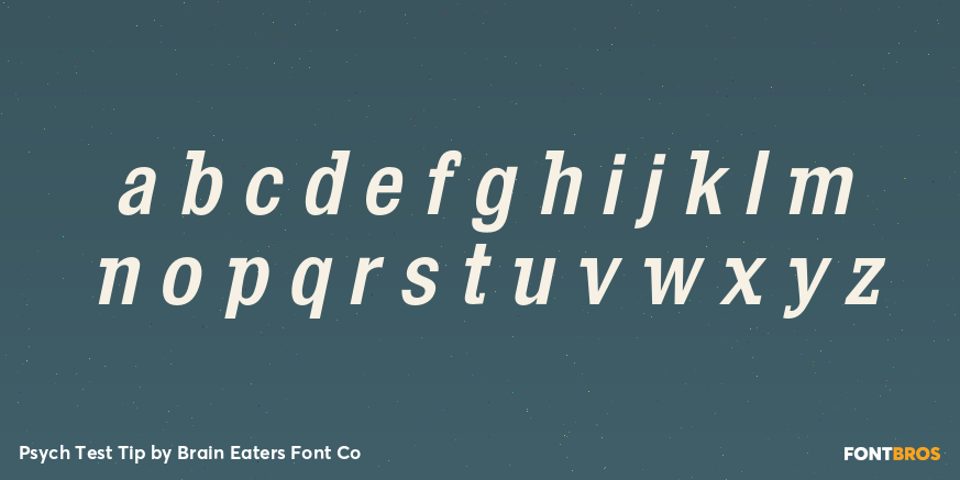 Psych Test Tip Font Poster #3