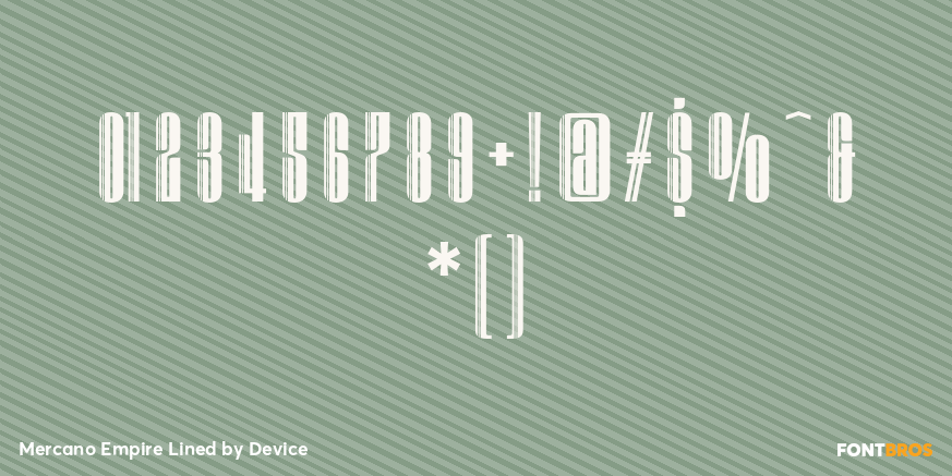 Mercano Empire Lined Font Poster #4