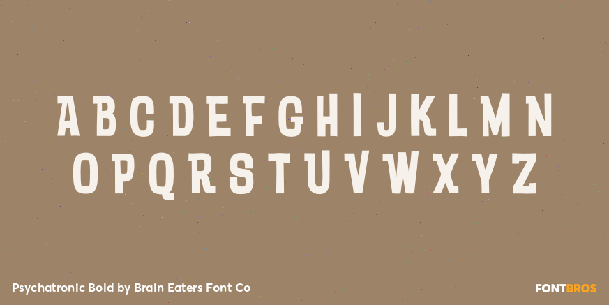 Psychatronic Bold Font Poster #2