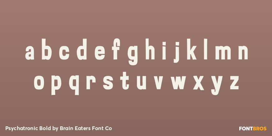 Psychatronic Bold Font Poster #3