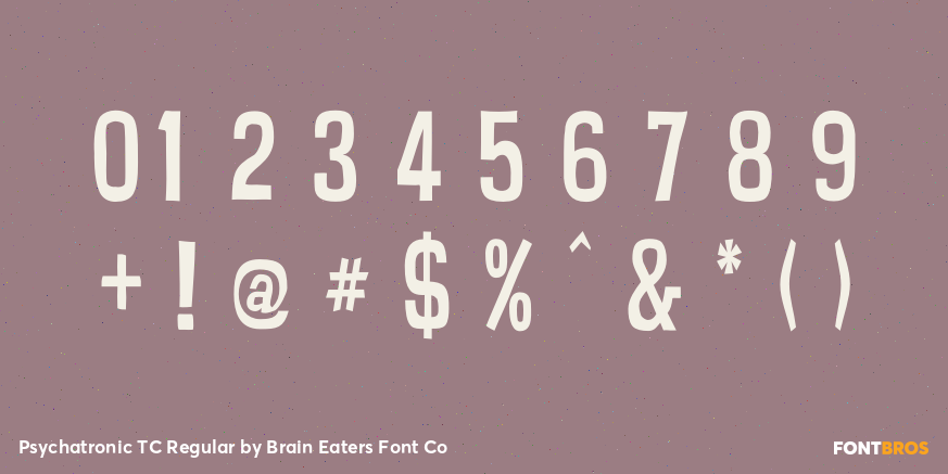 Psychatronic TC Regular Font Poster #4
