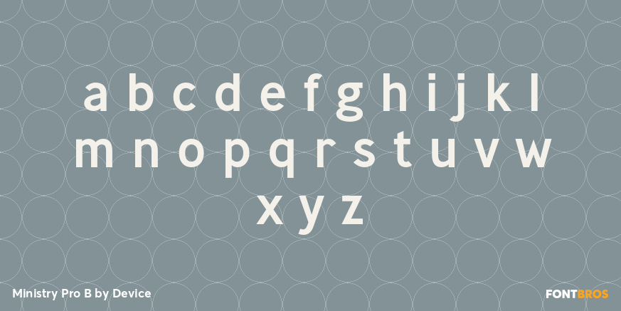 Ministry Pro B Font Poster #3