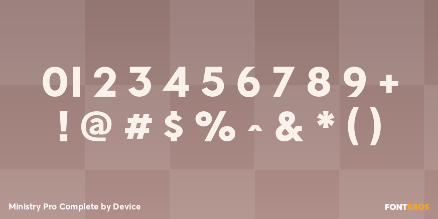 Ministry Pro Complete Font Poster #4