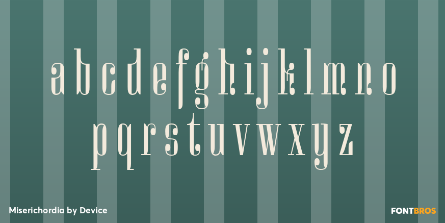 Miserichordia Font Poster #3