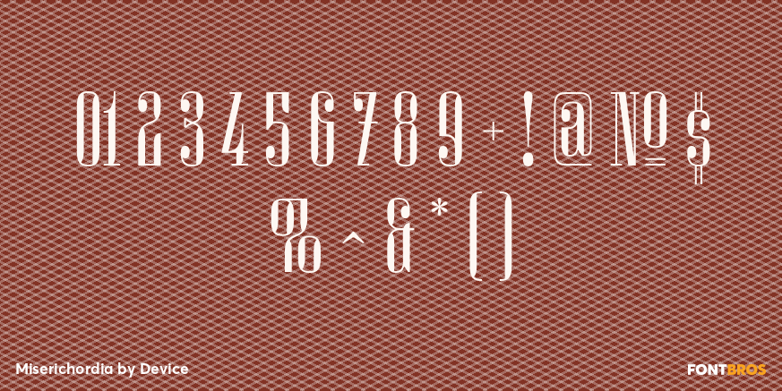 Miserichordia Font Poster #4