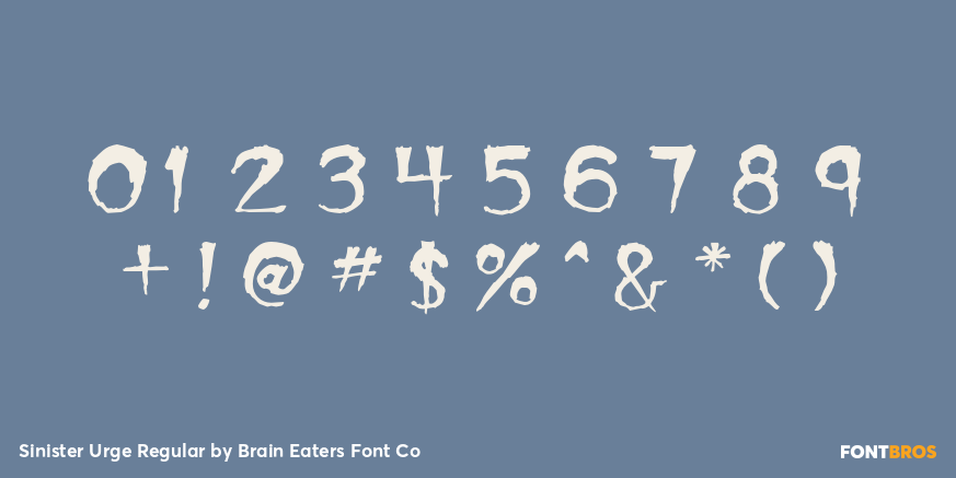 Sinister Urge Regular Font Poster #4