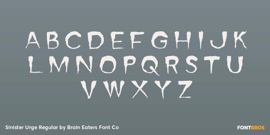 Sinister Urge Regular Font Poster #2