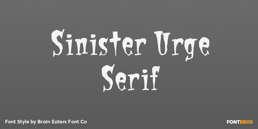 Sinister Urge Serif Poster