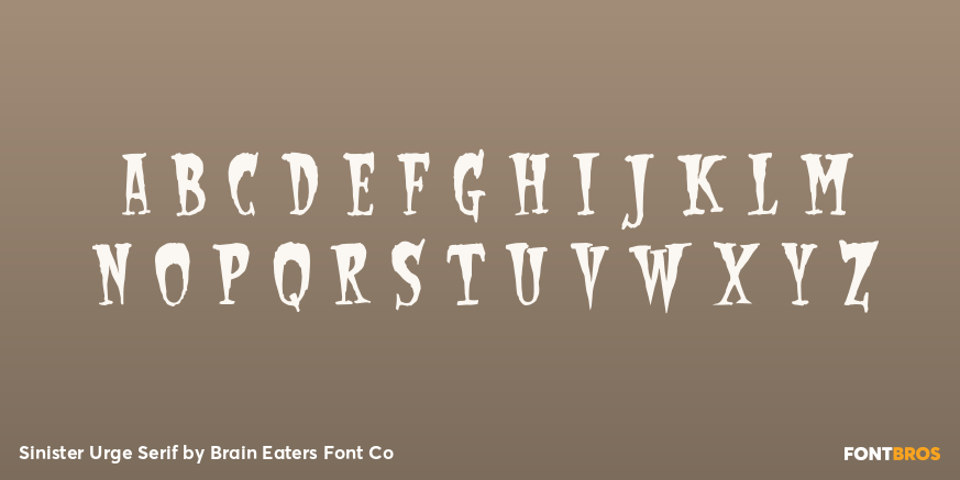 Sinister Urge Serif Font Poster #2