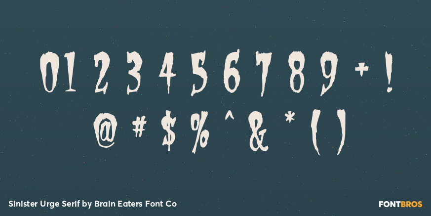 Sinister Urge Serif Font Poster #4