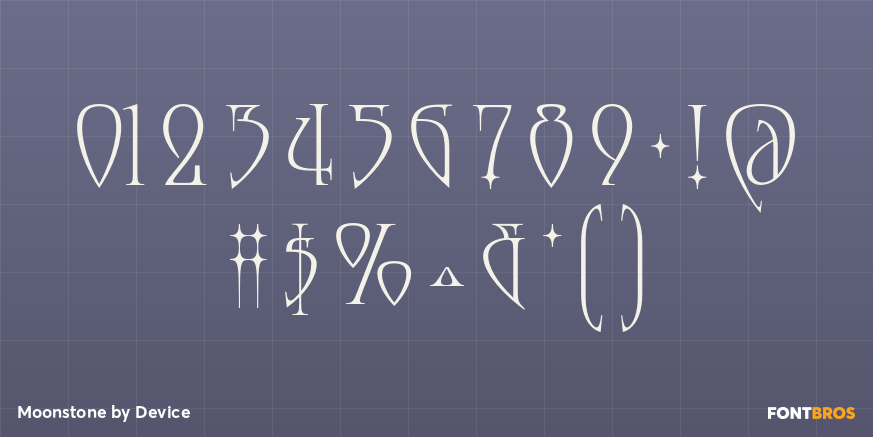Moonstone Font Poster #1