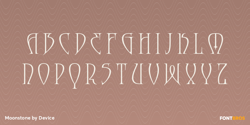 Moonstone Font Poster #1
