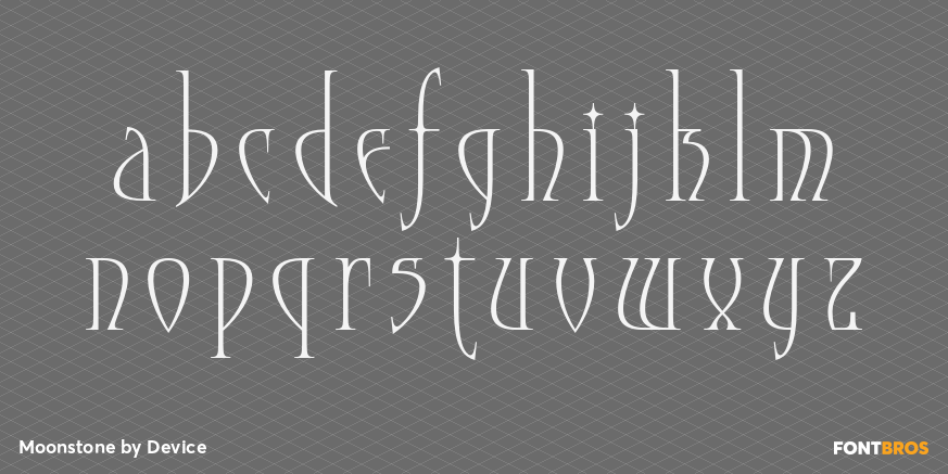 Moonstone Font Poster #1