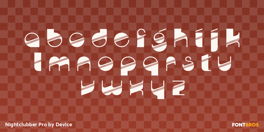 Nightclubber Pro Font Poster #2