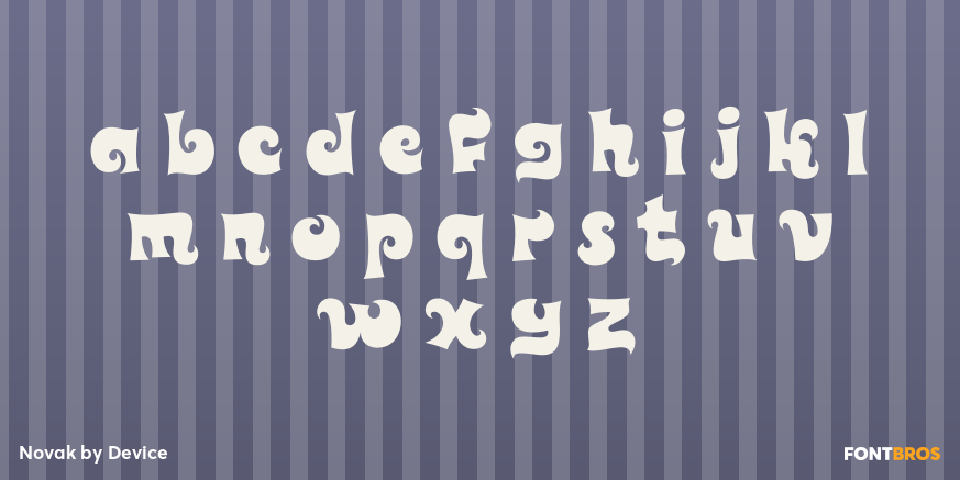 Novak Font Poster #3