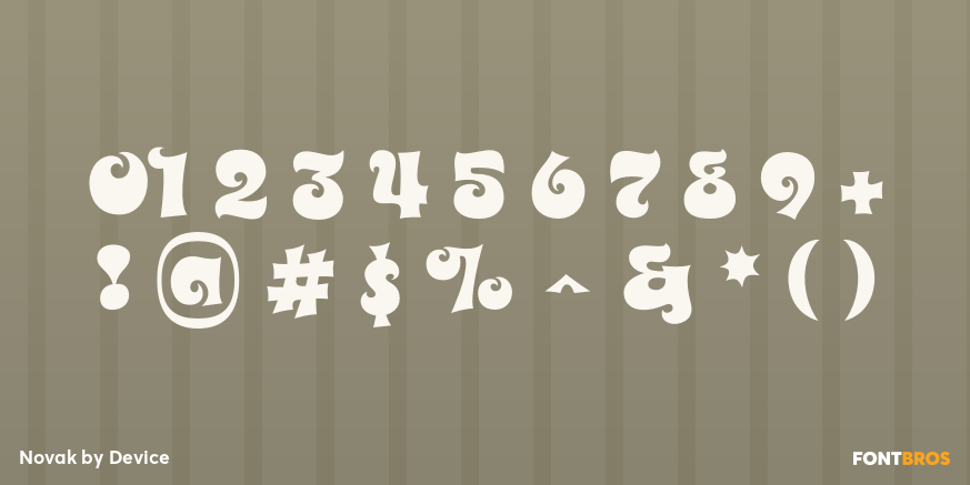 Novak Font Poster #4