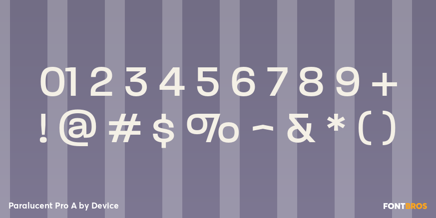 Paralucent Pro A Font Poster #4
