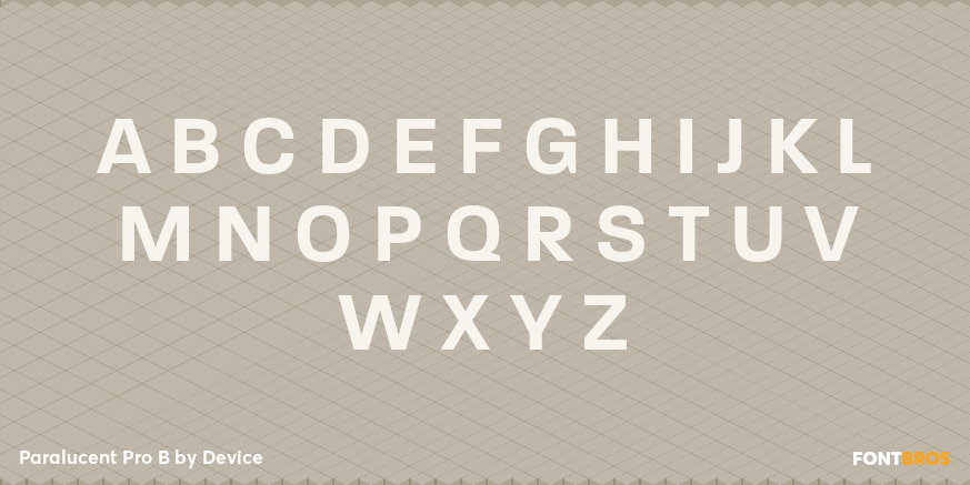 Paralucent Pro B Font Poster #2
