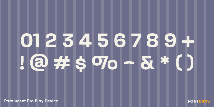 Paralucent Pro B Font Poster #4
