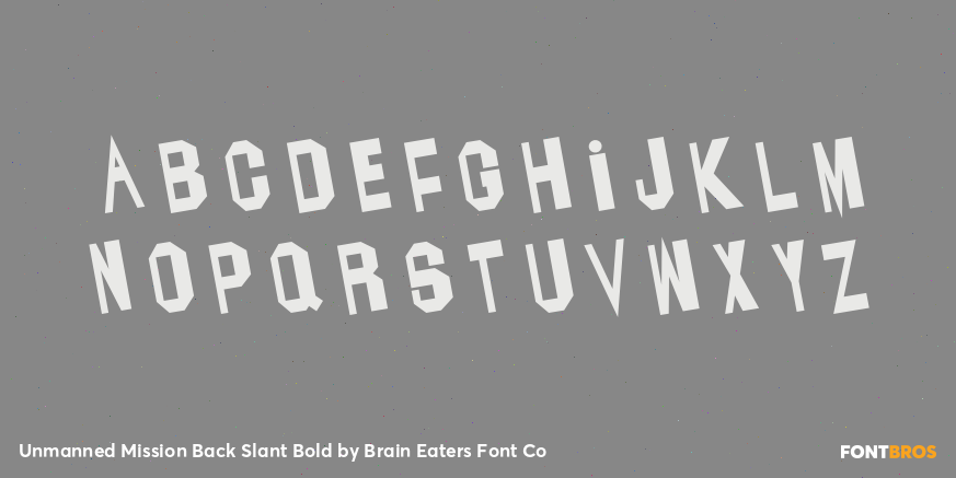 Unmanned Mission Back Slant Bold Font Poster #2