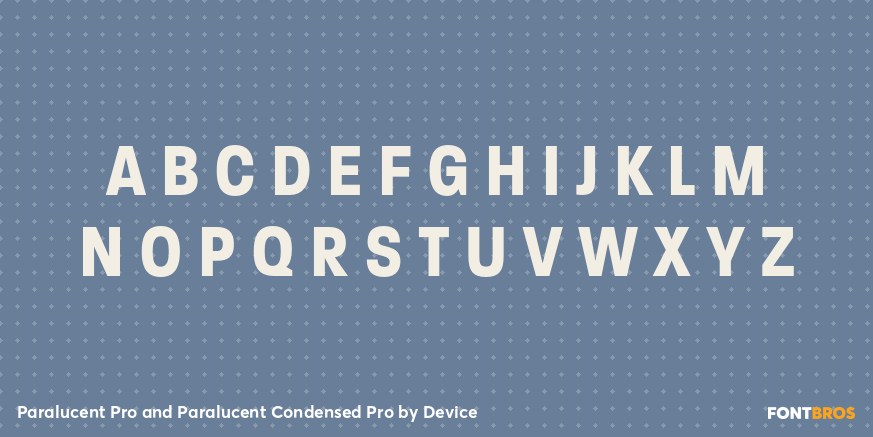 Paralucent Pro and Paralucent Condensed Pro Font Poster #2