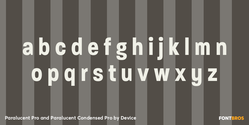 Paralucent Pro and Paralucent Condensed Pro Font Poster #3