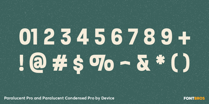 Paralucent Pro and Paralucent Condensed Pro Font Poster #4