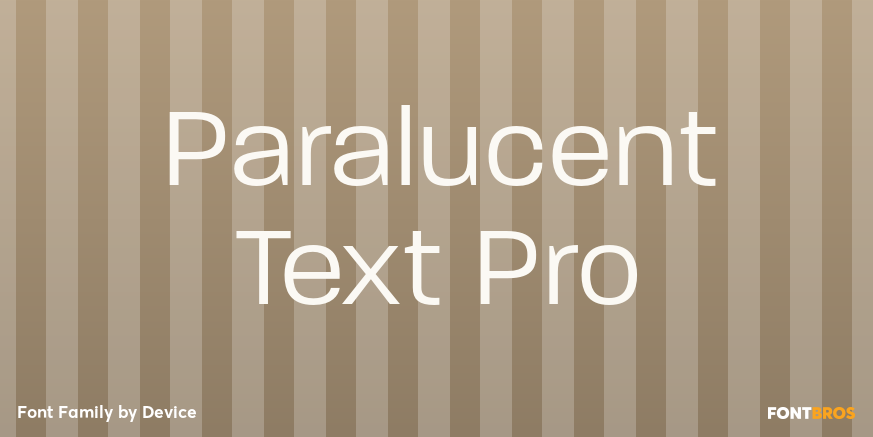 Paralucent Text Pro Font Poster #1