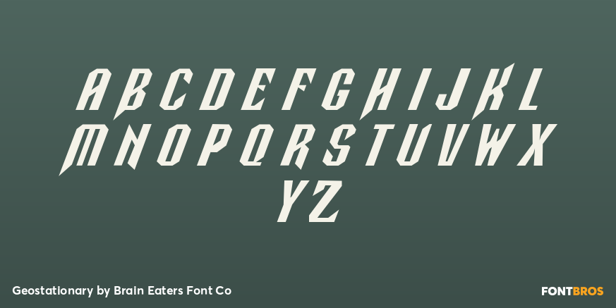 Geostationary Font Poster #2