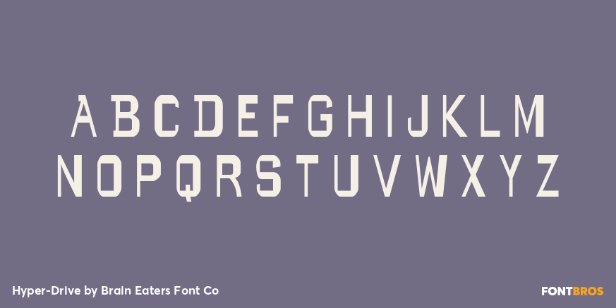 Hyper-Drive Font Poster #2