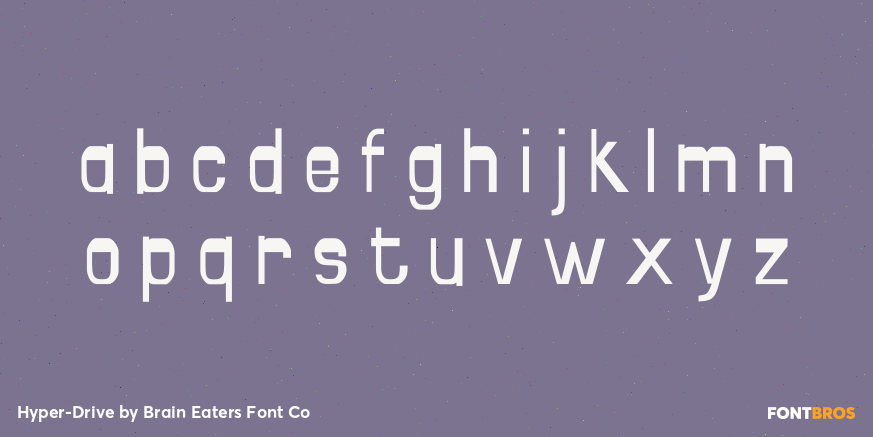 Hyper-Drive Font Poster #3