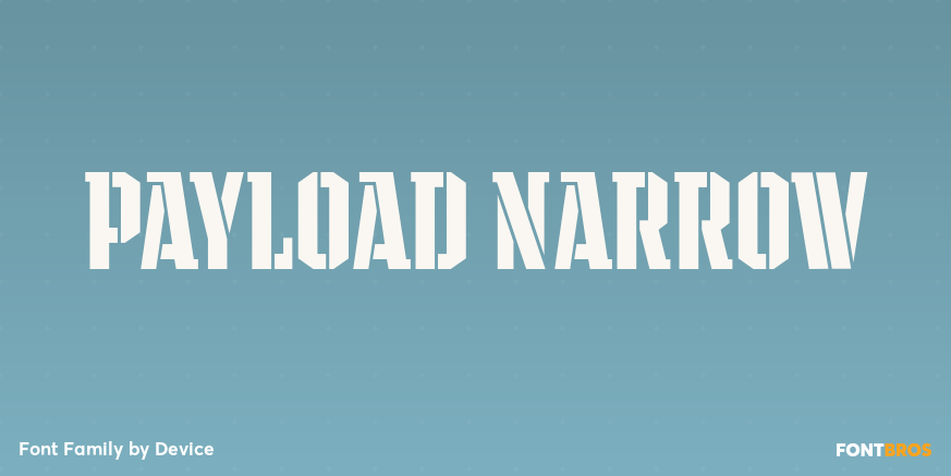 Payload Narrow Font Poster #1