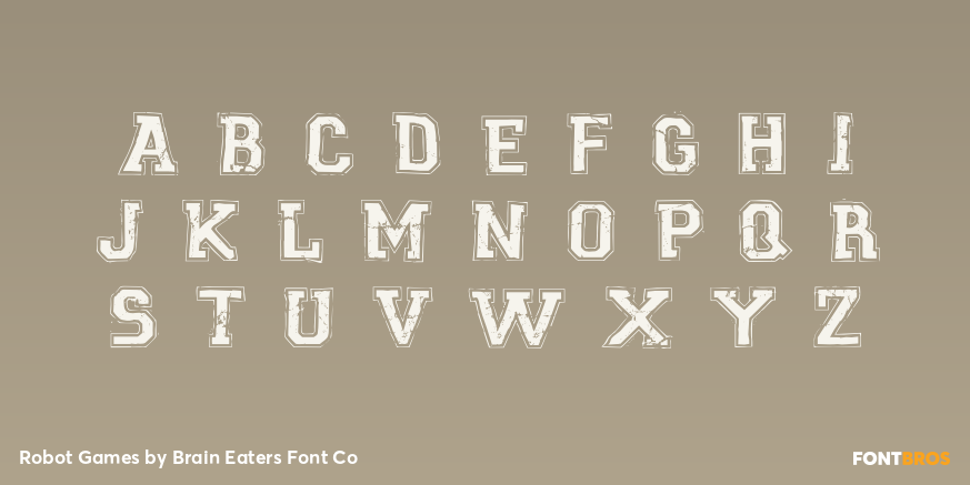 Robot Games Font Poster #2