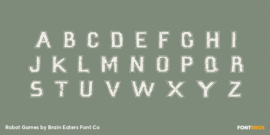 Robot Games Font Poster #3