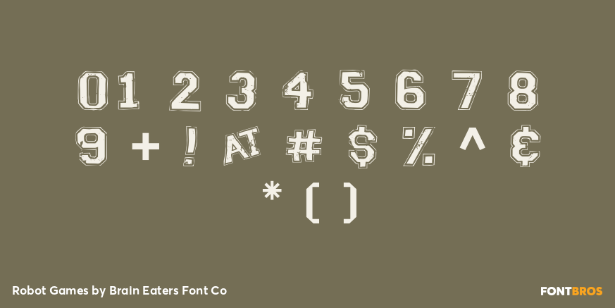Robot Games Font Poster #4