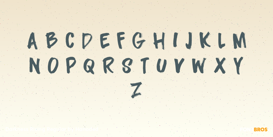 Darkness Rising Regular Font Poster #3