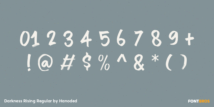 Darkness Rising Regular Font Poster #4