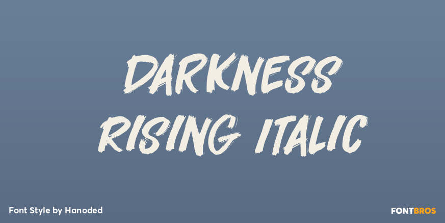 Darkness Rising Italic Poster
