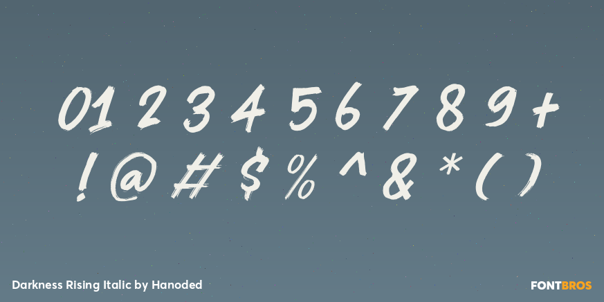 Darkness Rising Italic Font Poster #4